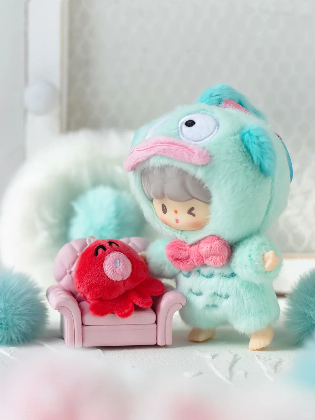 Zzoton x Sanrio  Love League Buddies Series Vinyl Plush Keychain Blind Box