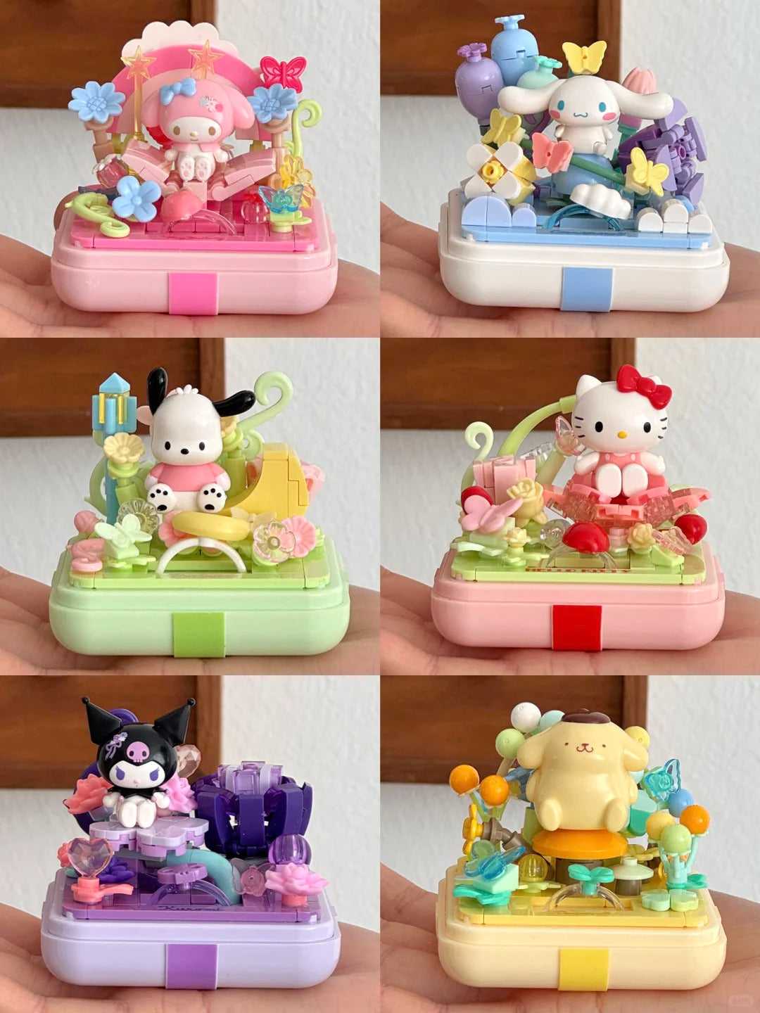 Sanrio fingertip Ring box flower star wish building blocks blind box