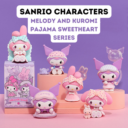 Caja ciega con diseño de pijama Sweetheart de Sanrio My Melody Kuromi