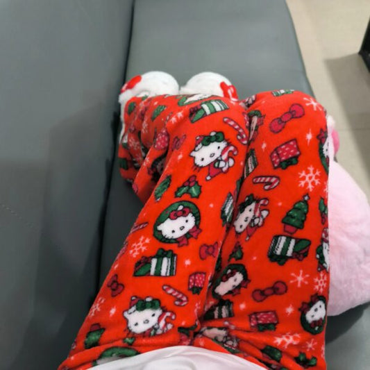 Hello Kitty christmas Fuzzy Pants