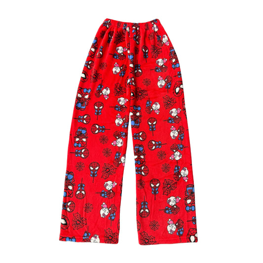 Hello Kitty Fuzzy Spiderman Pajama Pants