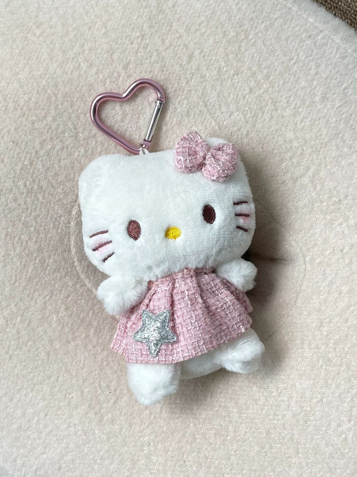 Pink Skirt hellokitty plush keychain