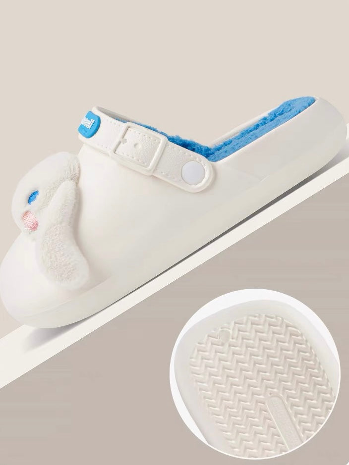 Pantuflas peludas Sanrio Felpa cálida de invierno
