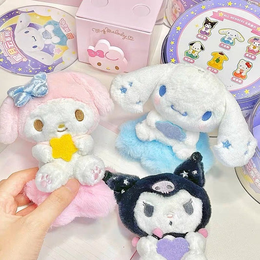 Caja ciega de peluche de estrella, luna y nube de Sanrio