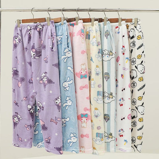 Sanrio Fluffy Pajamas Pants Fuzzy Pants