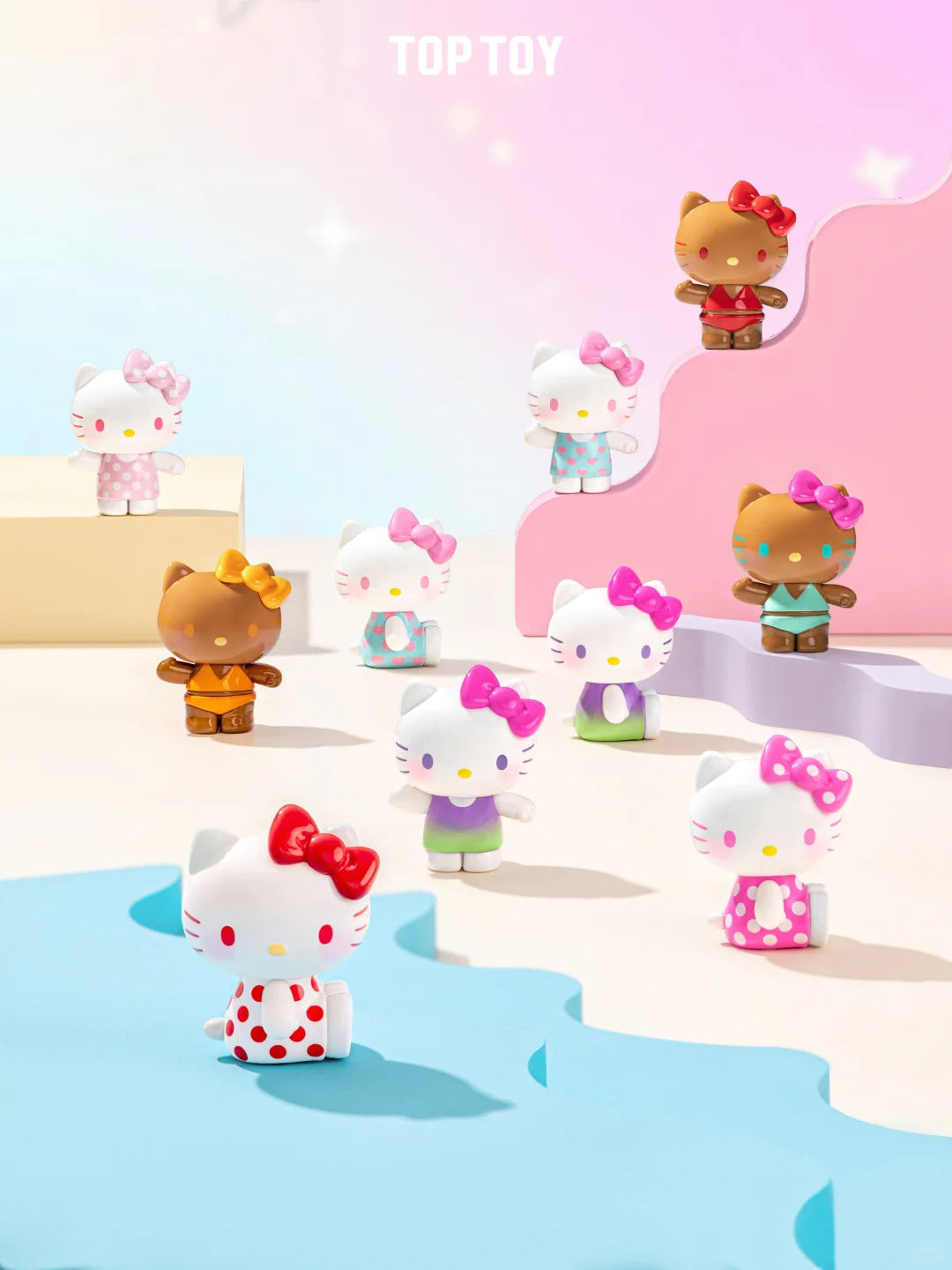 Hello Kitty Summer Rainbow Candy Mini Figures blind bag (3 pcs in a bag)