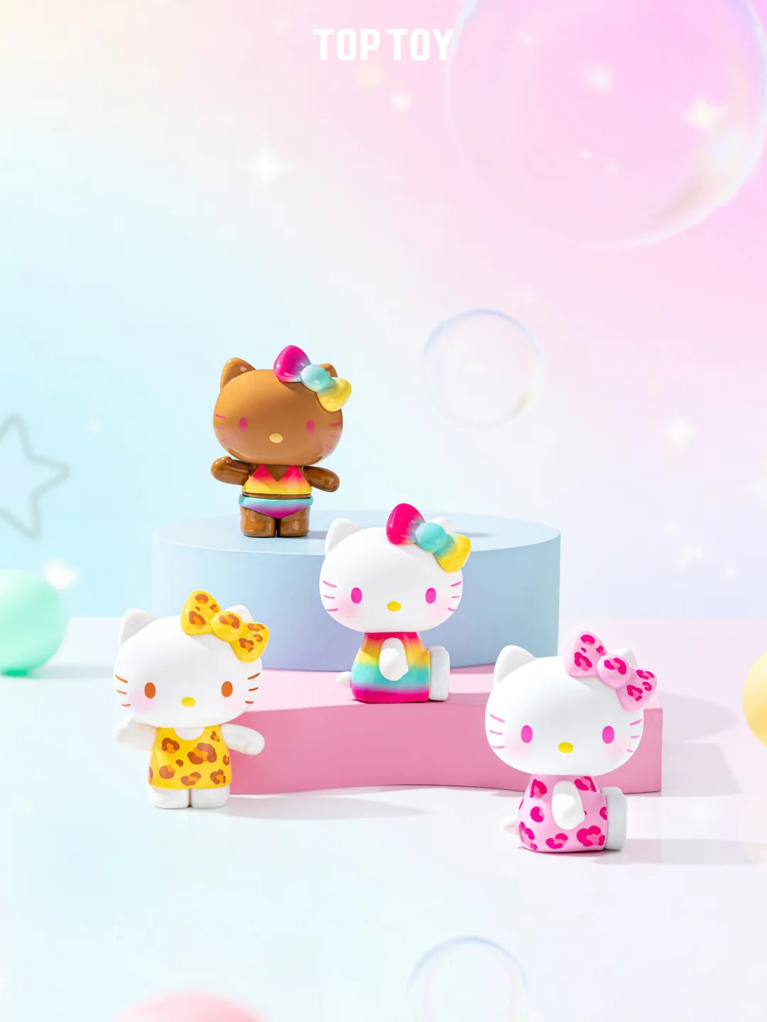 Hello Kitty Summer Rainbow Candy Mini Figures blind bag (3 pcs in a bag)