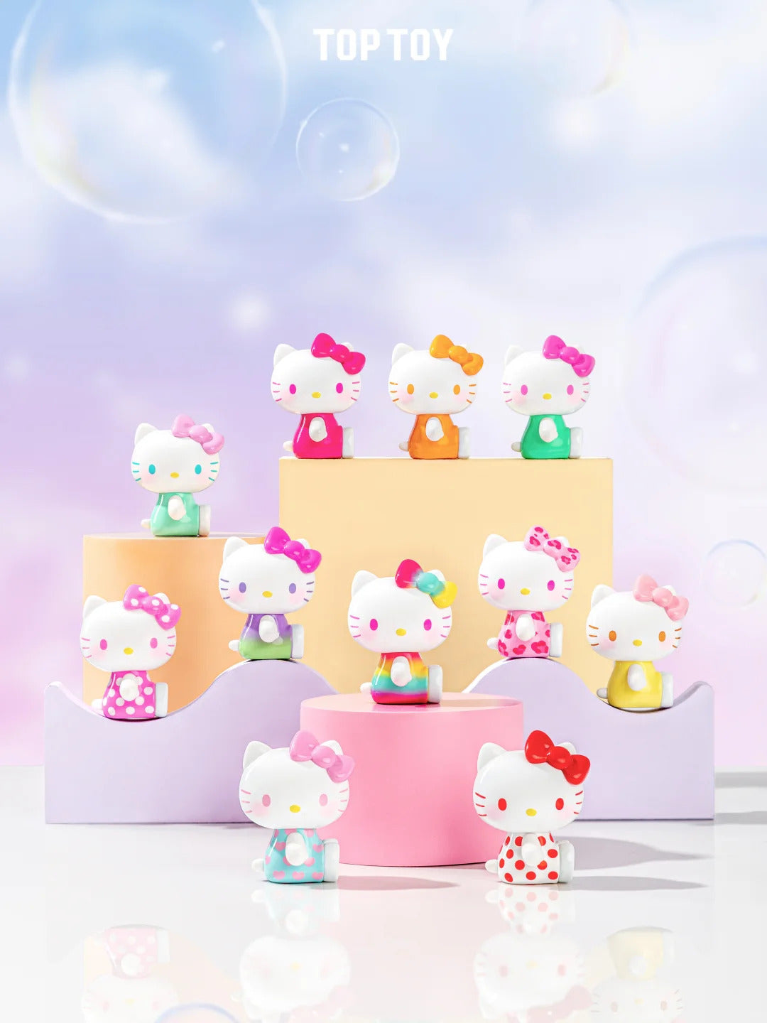 Hello Kitty Summer Rainbow Candy Mini Figures blind bag (3 pcs in a bag)