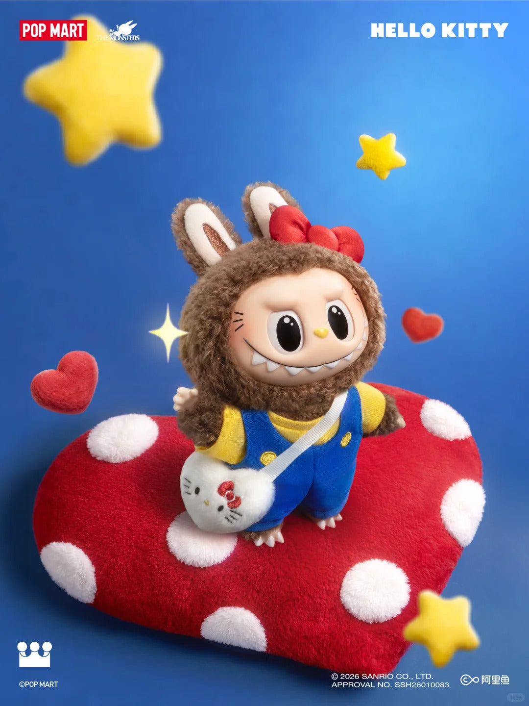 THE MONSTERS x Hello Kitty and Friends Series-Vinyl Plush Pendant Blind Box (PRE-ORDER)