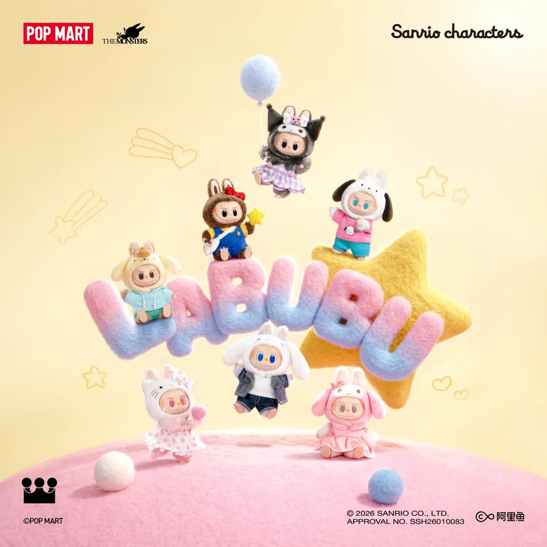 THE MONSTERS x Hello Kitty and Friends Series-Vinyl Plush Pendant