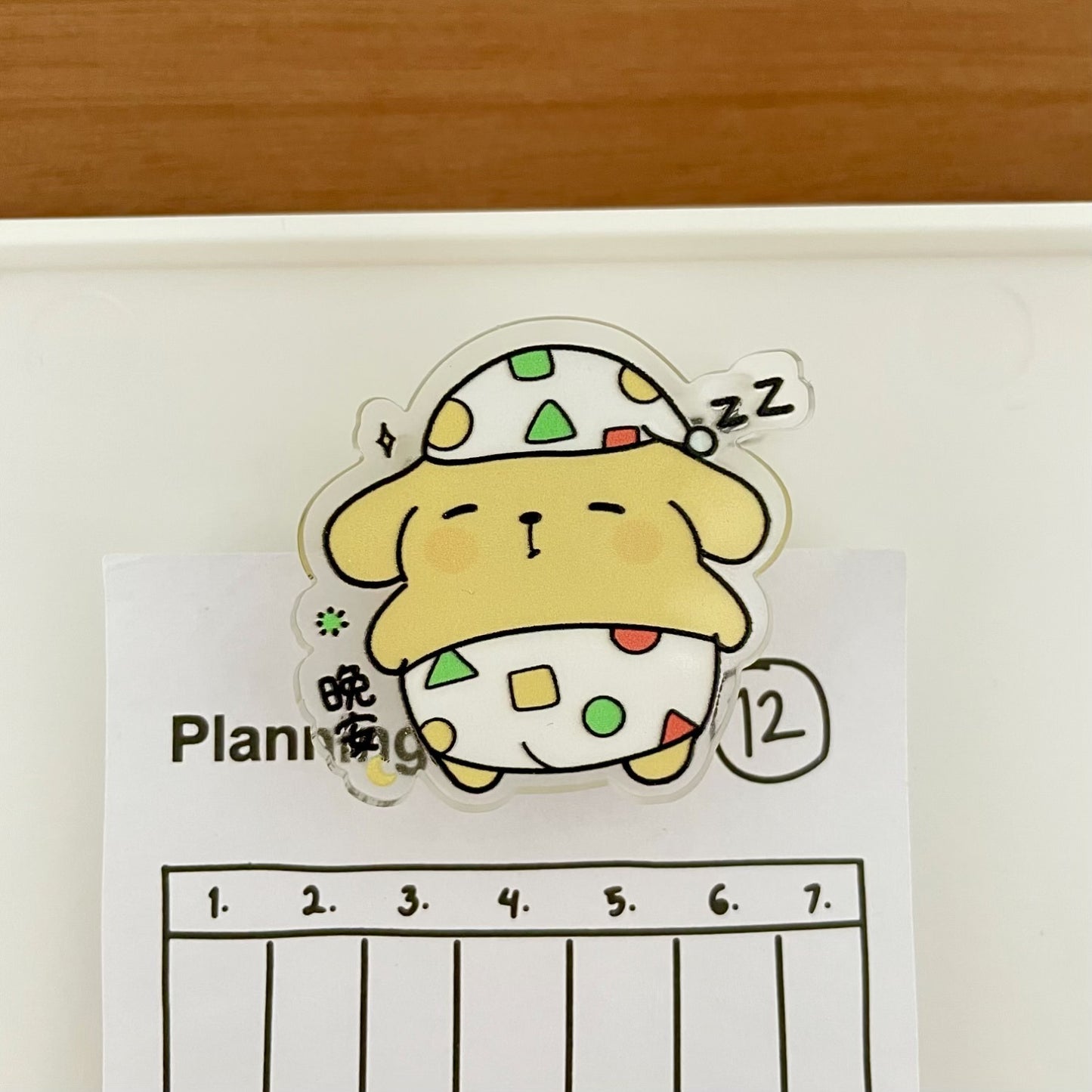 Kawaii Pajamas design Paper Clip &Snack Clip& Swallowtail Clip