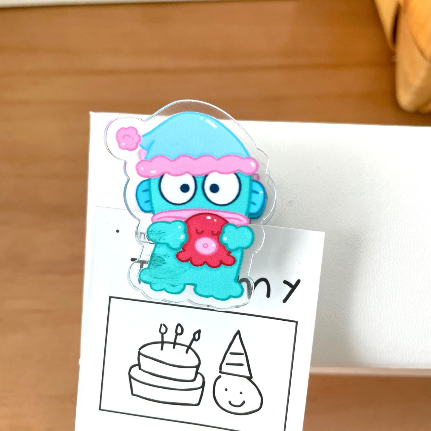 Clip de papel con diseño de sueño Kawaii, clip para refrigerios y clip de cola de golondrina