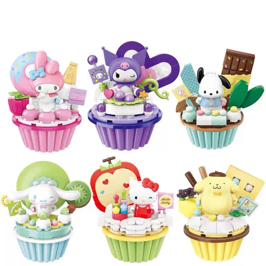 Serie de pasteles de bloques de construcción Sanrio