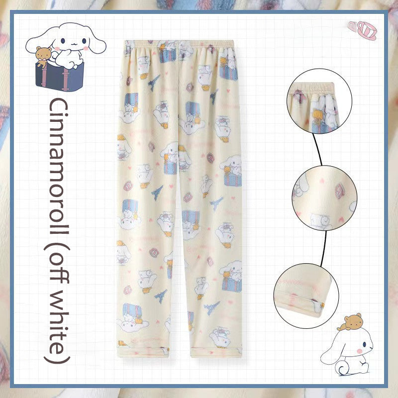 Sanrio Fluffy Pajamas Pants Fuzzy Pants