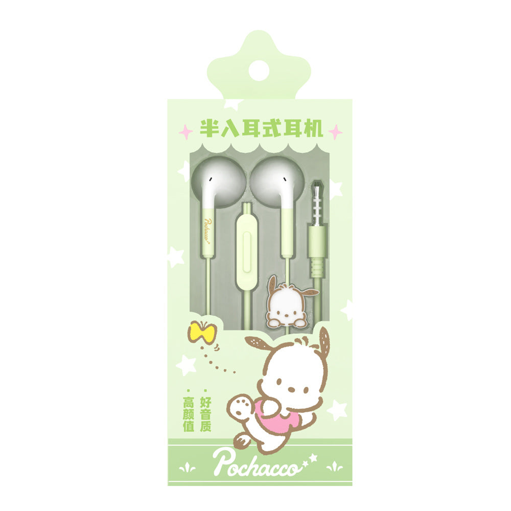 Sanrio Characters wired headphones In-Ear Headphones 3.5 mm Plug