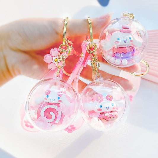 Llavero Cinnamoroll flor de cerezo