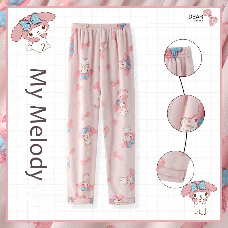 Sanrio Fluffy Pajamas Pants Fuzzy Pants