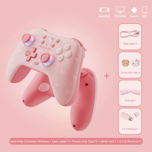 Hello Kitty Switch Controller Wireless for Switch 2/1/OLED/Lite PC
