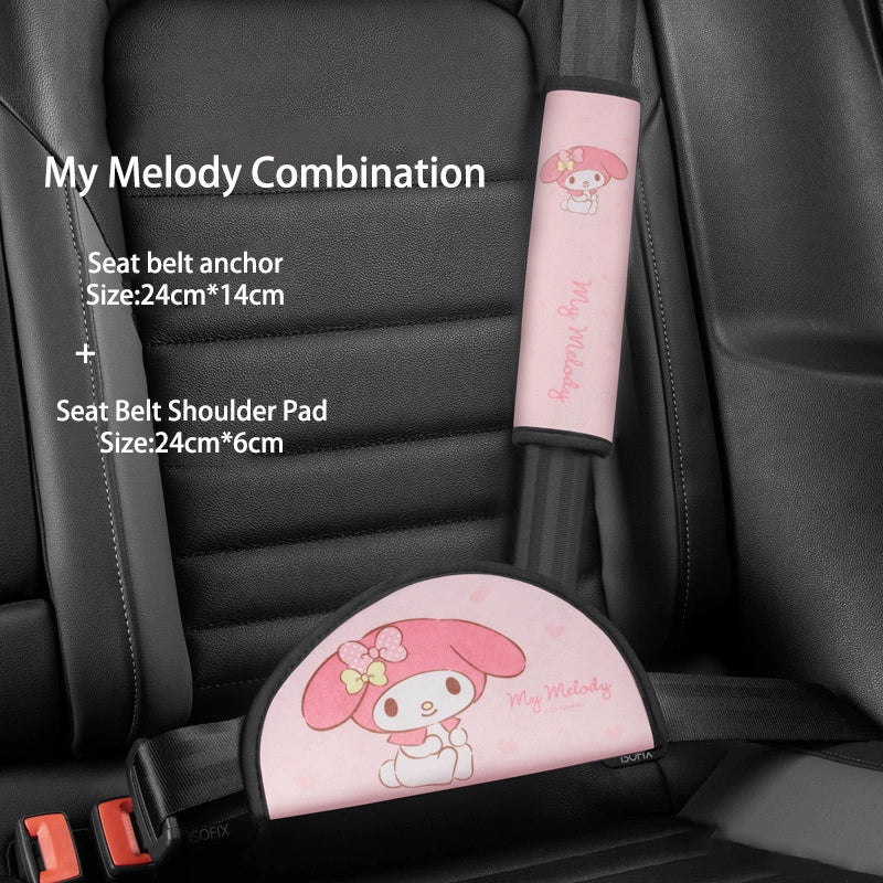 Sanrio My melody Cinnamoroll Seat belt Covers Car accessories