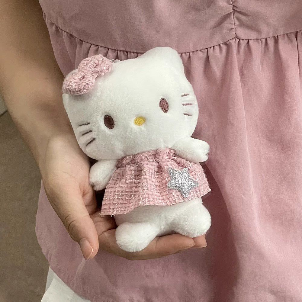Pink Skirt hellokitty plush keychain