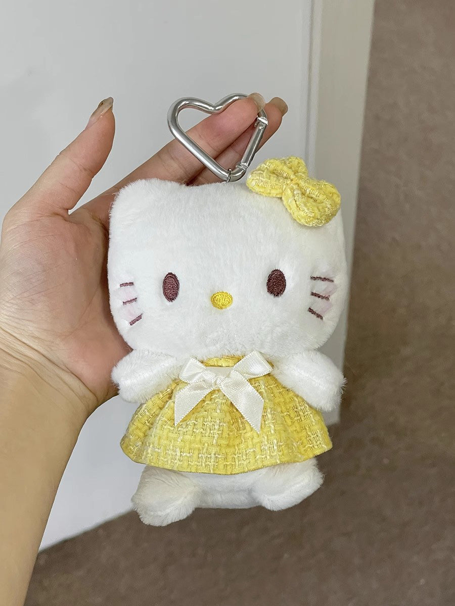 Pink Skirt hellokitty plush keychain