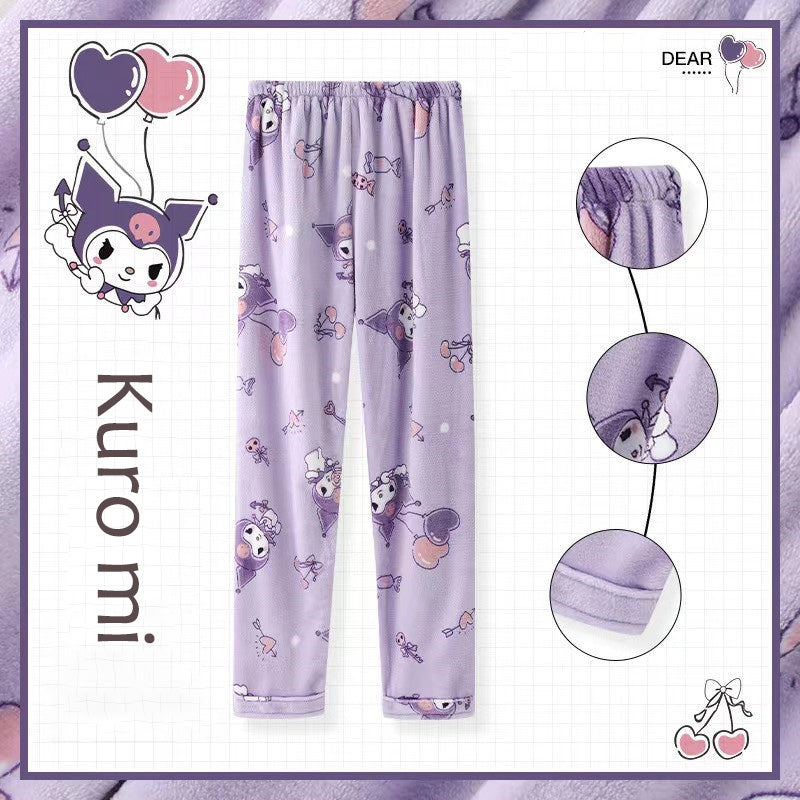 Sanrio Fluffy Pajamas Pants Fuzzy Pants