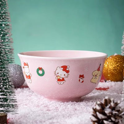 Sanrio Pink Christmas ceramic bowl 5inch