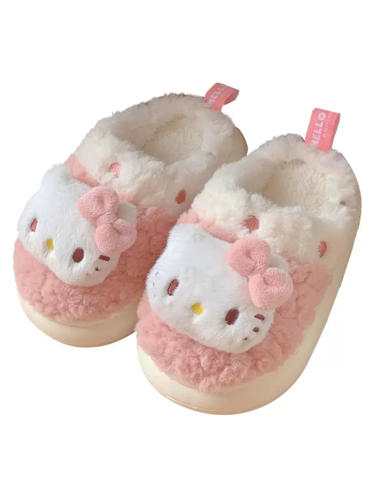 Zapatillas de estar por casa con pantuflas peludas de felpa Sanrio