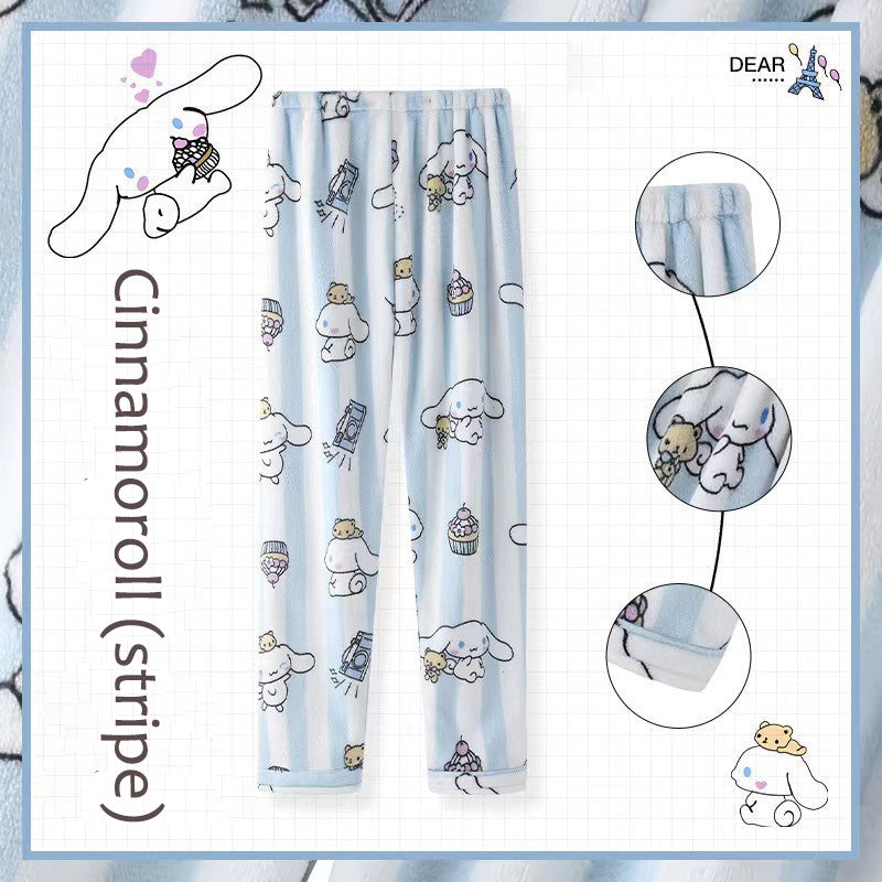Sanrio Fluffy Pajamas Pants Fuzzy Pants
