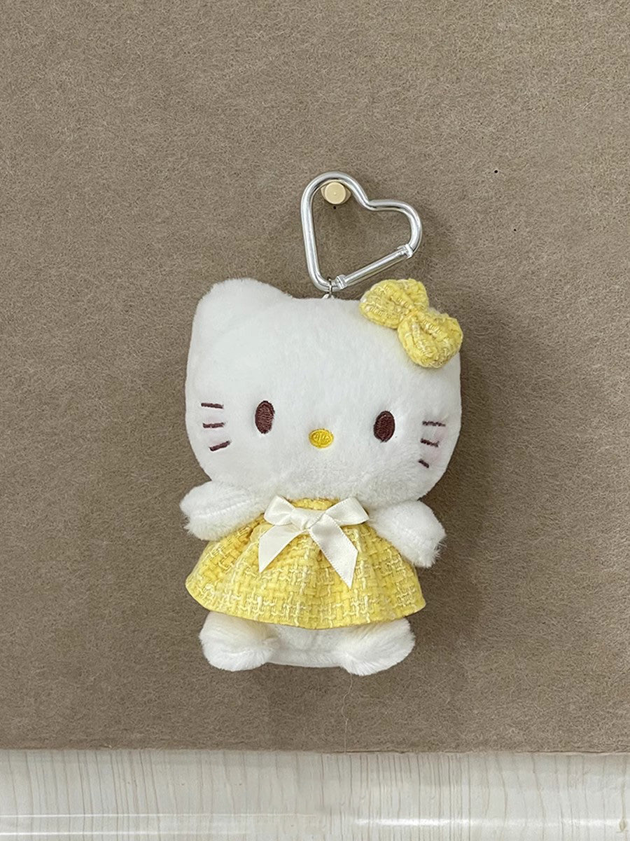 Pink Skirt hellokitty plush keychain