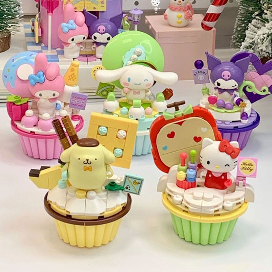 Serie de pasteles de bloques de construcción Sanrio