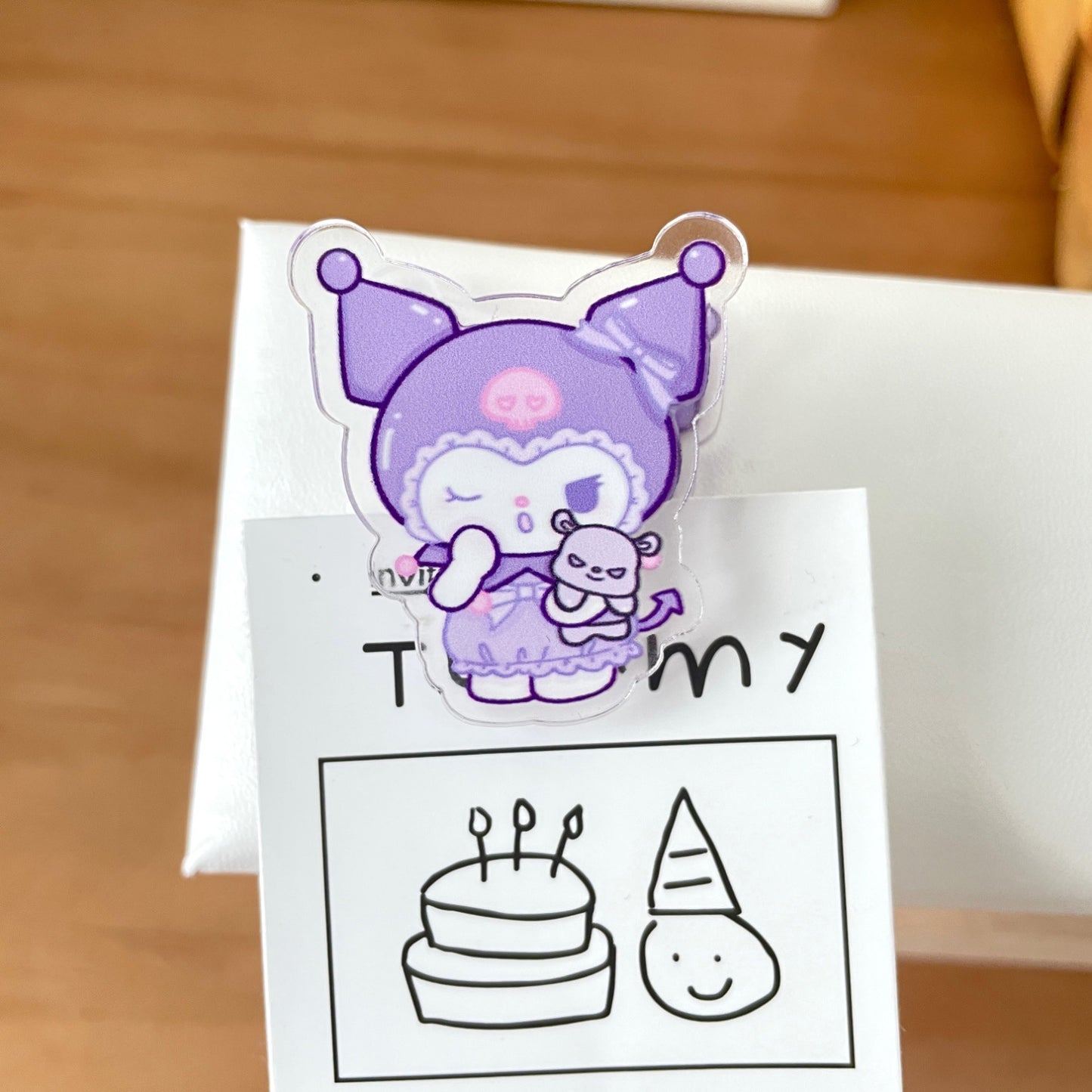 Clip de papel con diseño de sueño Kawaii, clip para refrigerios y clip de cola de golondrina