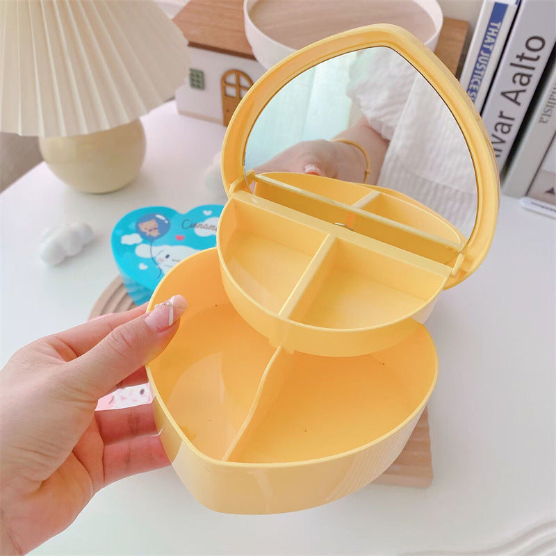 Sanrio Heart Shaped Jewelry Box With mirror
