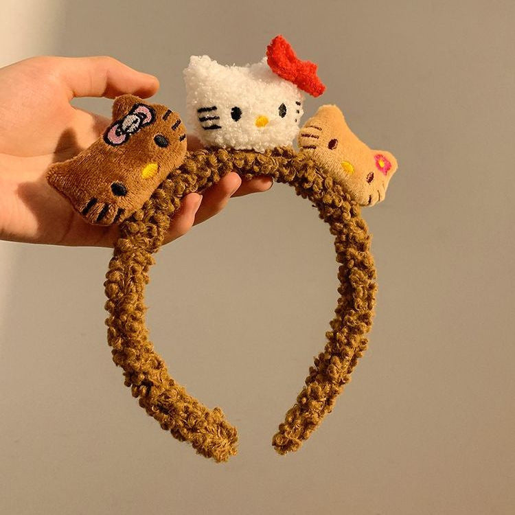 Hellokitty Hawaiian Cute Plush Hair Hoop