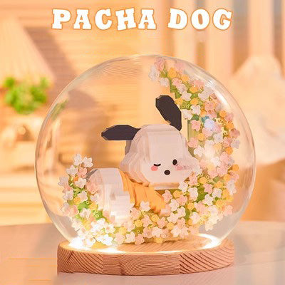 Cinnamoroll and Pochacco Moon Building Block