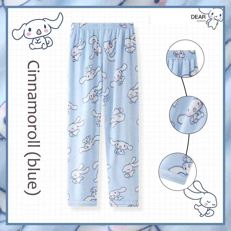 Sanrio Fluffy Pajamas Pants Fuzzy Pants
