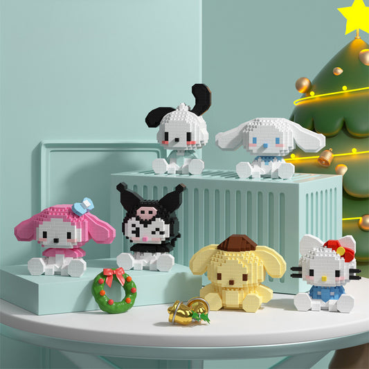 Sanrio  Building Blocks Assembled Building Blocks Mini Toys Dolls