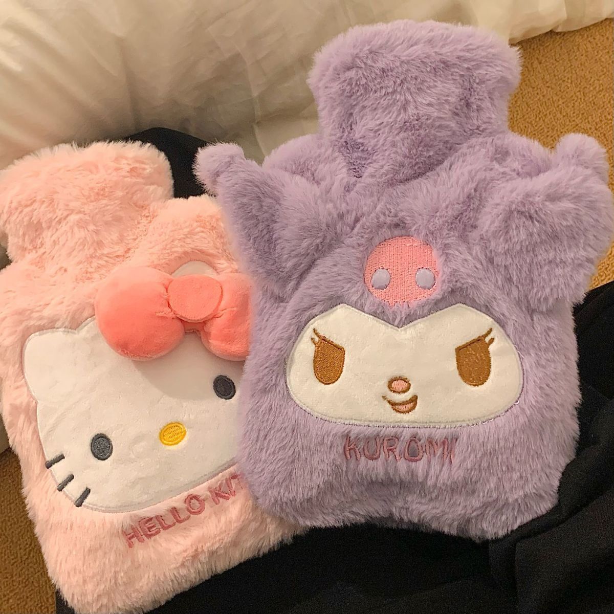 Sanrio Hot Water Bottle Bag irrigation Female Plush Warm Hand