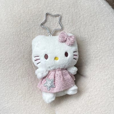 Pink Skirt hellokitty plush keychain