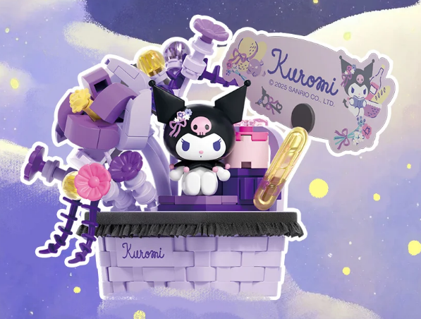 Sanrio flower basket building blocks blind box