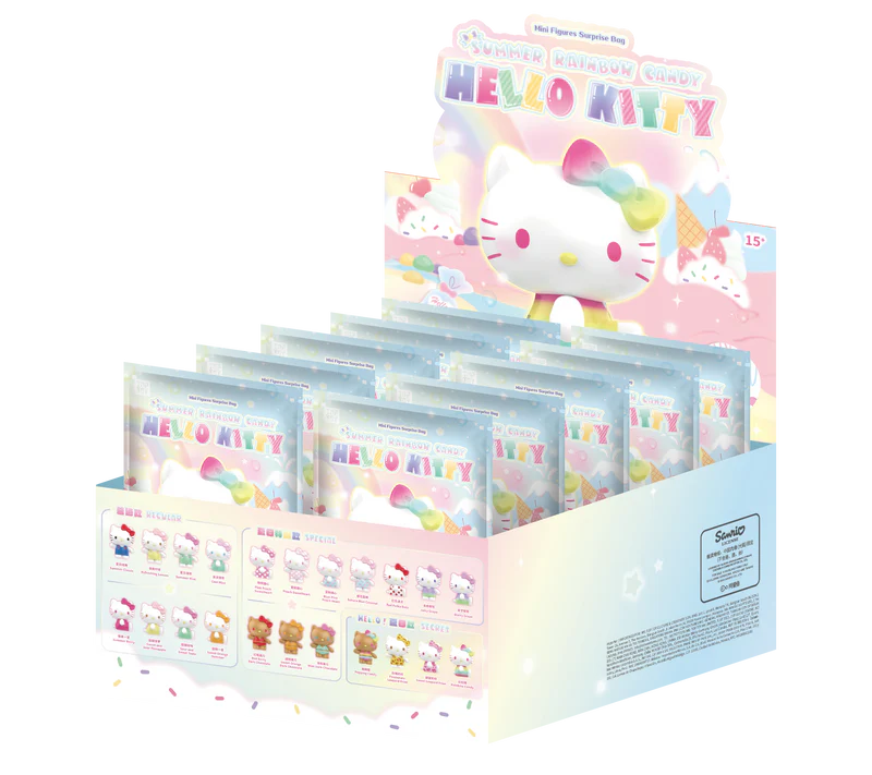 Hello Kitty Summer Rainbow Candy Mini Figures blind bag (3 pcs in a bag)