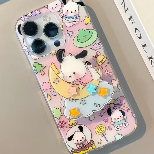 Funda para teléfono Pochacco con enchufe pop