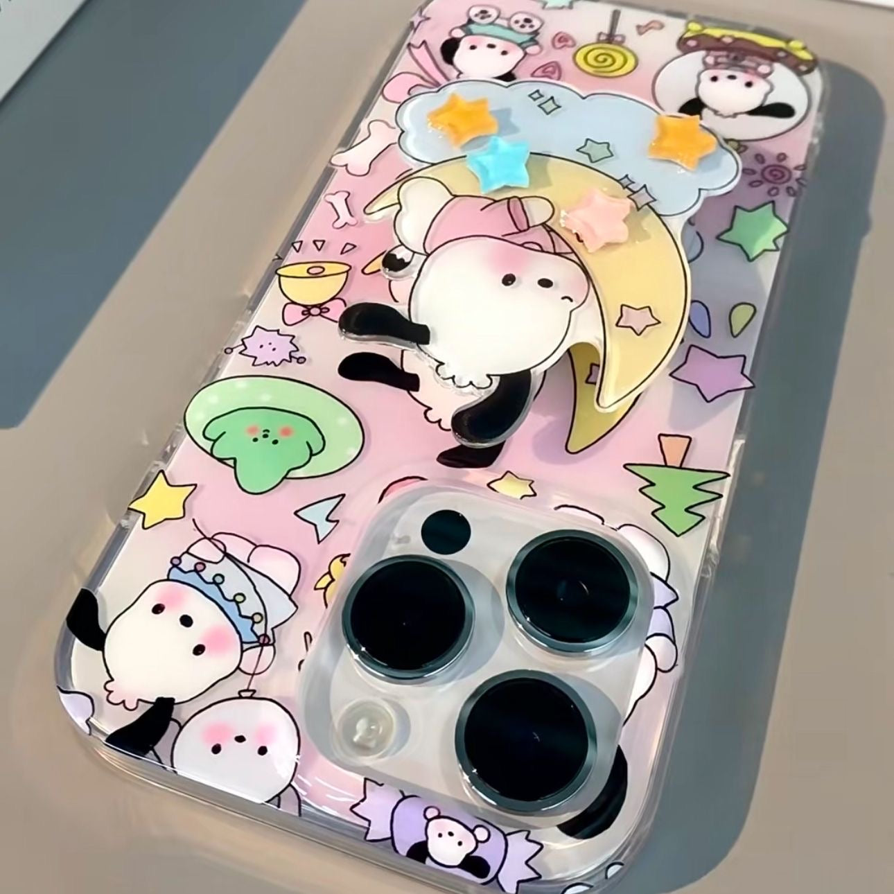 Funda para teléfono Pochacco con enchufe pop