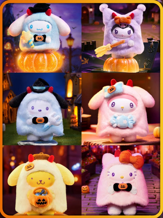 Sanrio Halloween themed Ghostie blind box Vinyl Plush Doll
