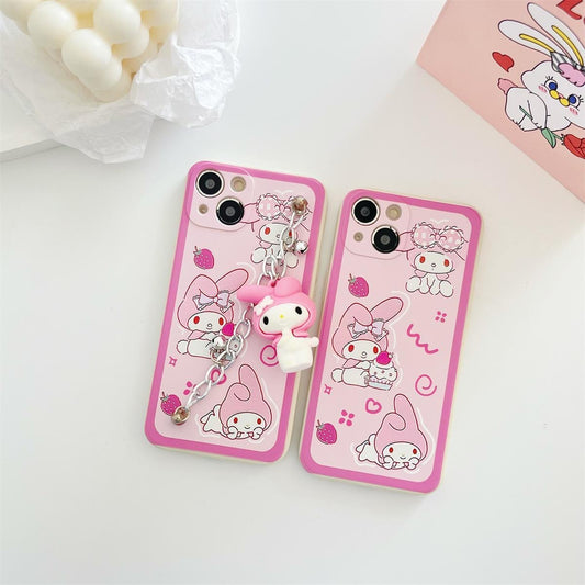 Funda para teléfono Sanrio con dije