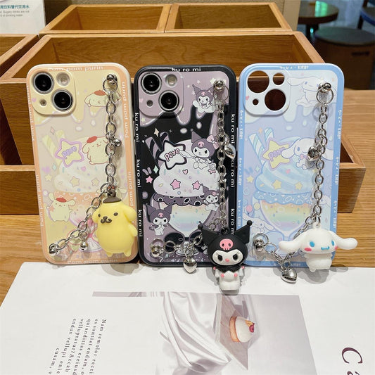 Funda para teléfono Sanrio con dije