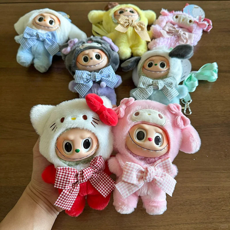 Sanrio Crossbody Bag for 17cm Doll Labubu outfit Labubu Plushies Accessories (No doll)