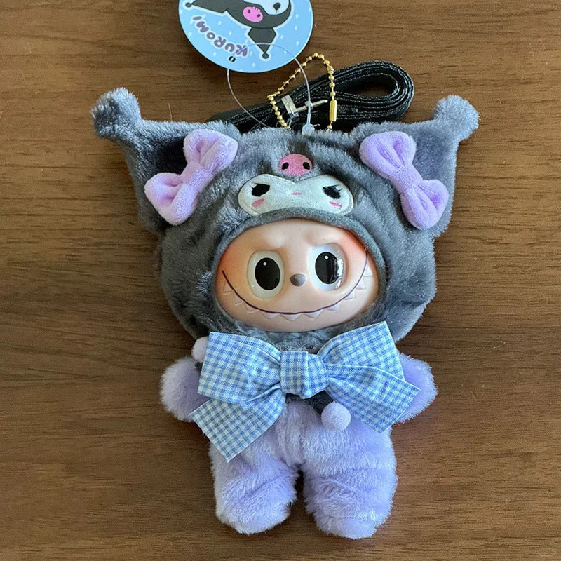 Sanrio Crossbody Bag for 17cm Doll Labubu outfit Labubu Plushies Accessories (No doll)
