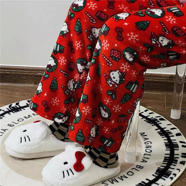 Hello Kitty christmas Fuzzy Pants