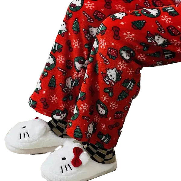 Hello Kitty christmas Fuzzy Pants